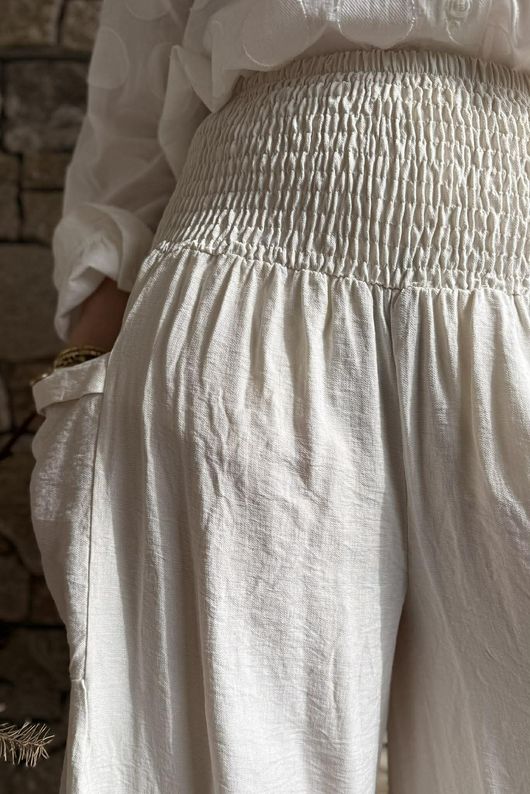 Basso Shirring Sailor Pant Calico